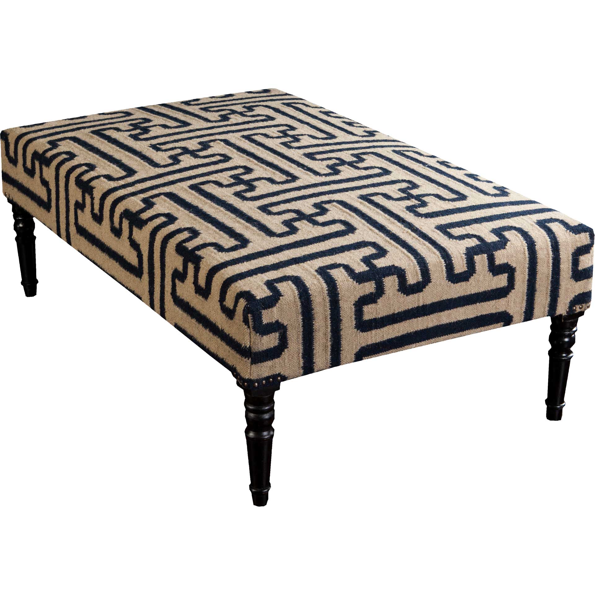 Fabian Ottoman Khaki/Navy