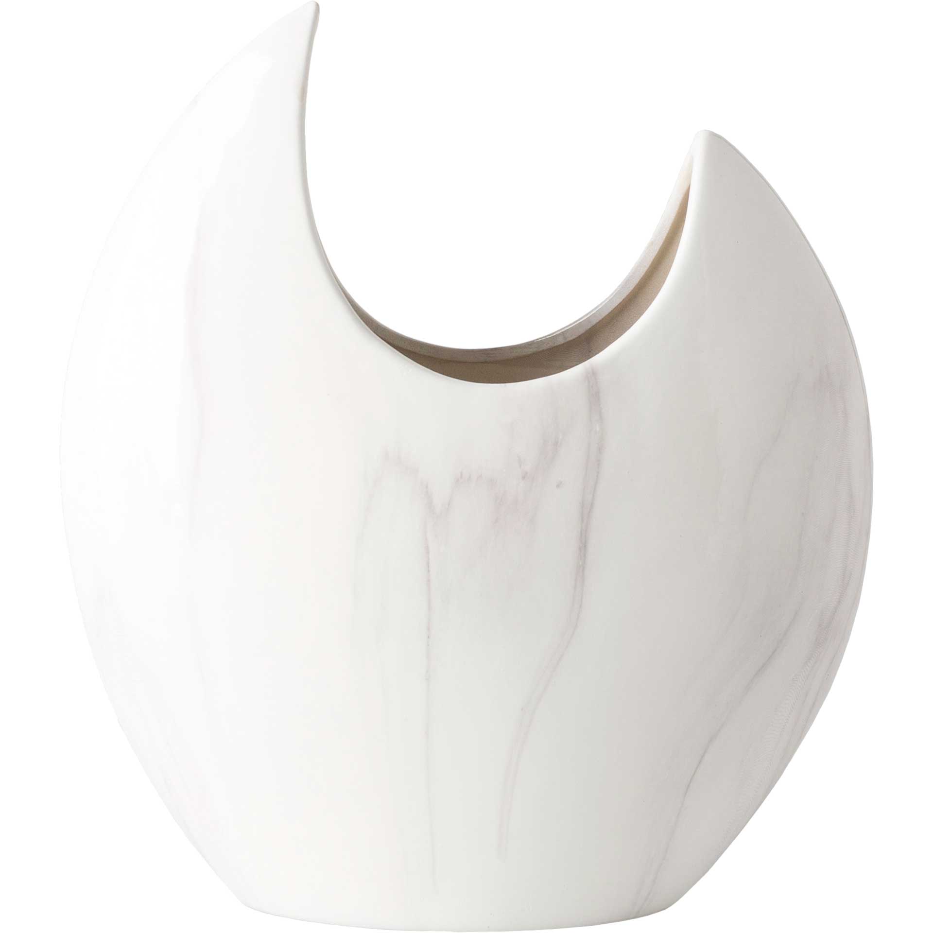 Hadleigh Vase White/Charcoal