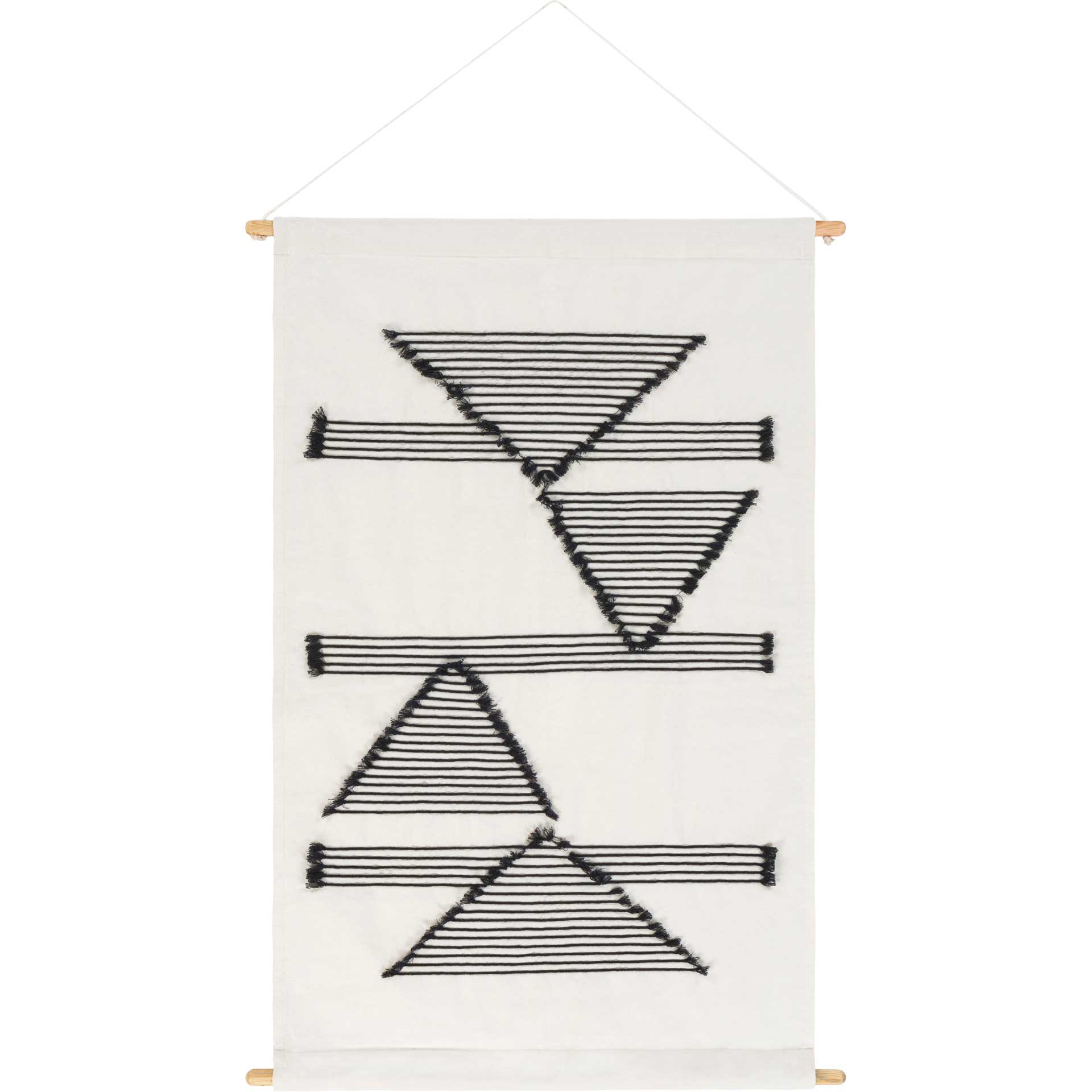 Salma Wall Hanging Ivory/Black