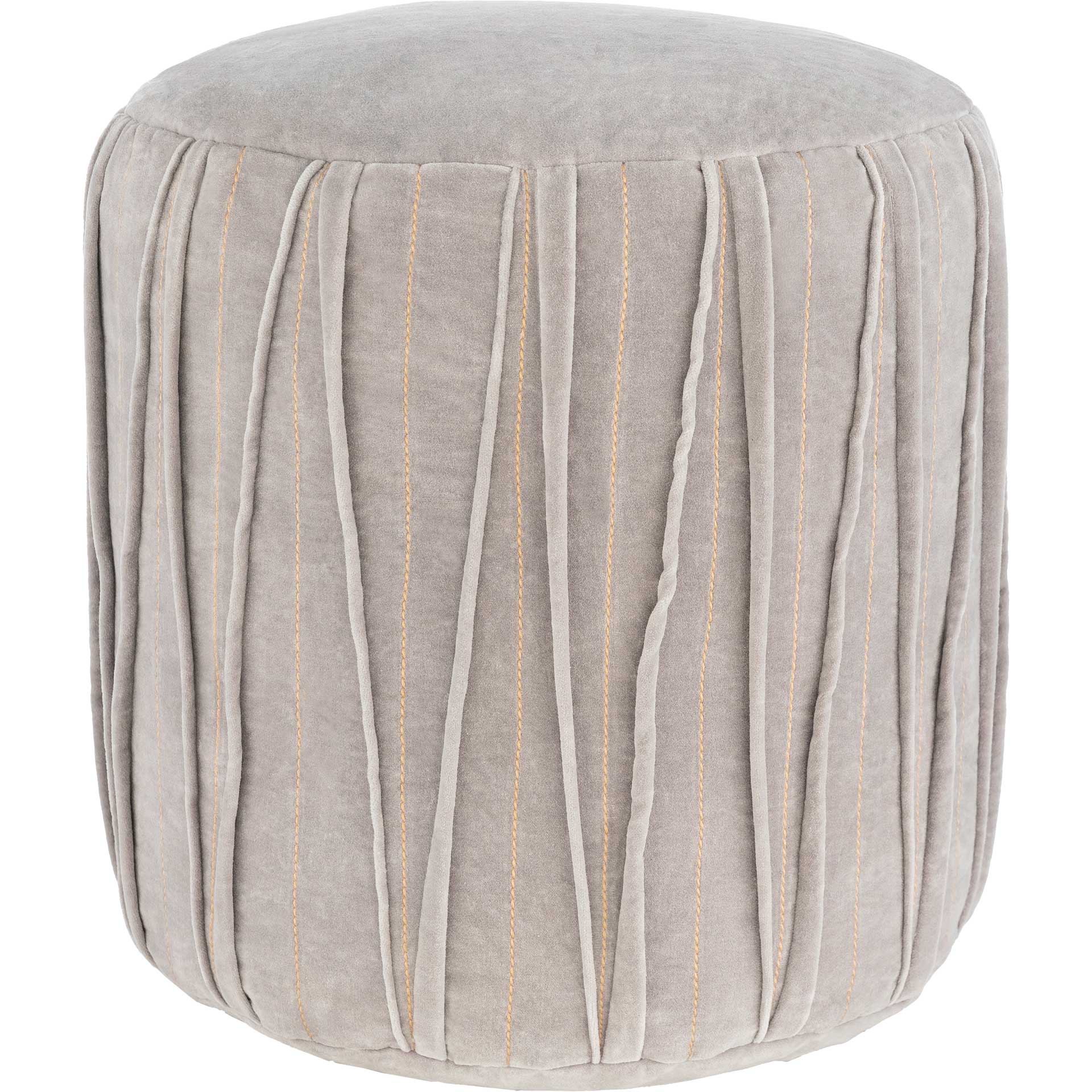 Veronica Pouf Medium Gray