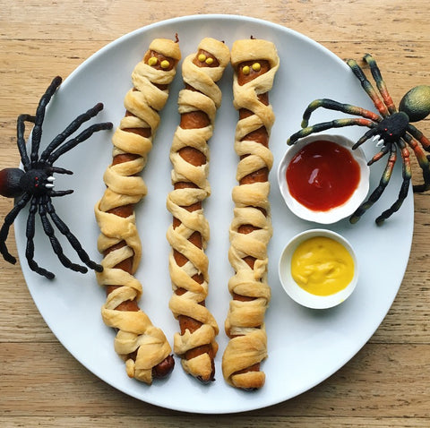 Olympia Provisions Halloweenies wrapped frankfurters