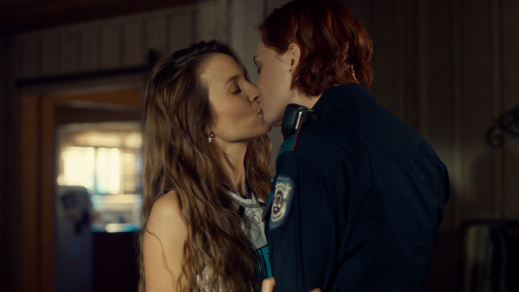 Wayhaught kisses in Wynonna Earp Lesbian Series on Netflix