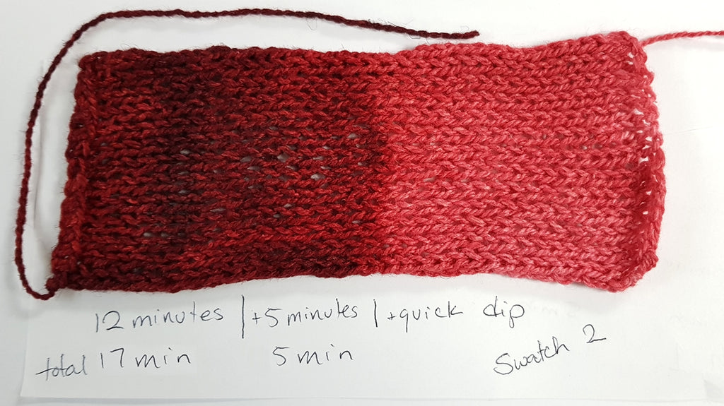 how to dye yarn garments with a hot plate