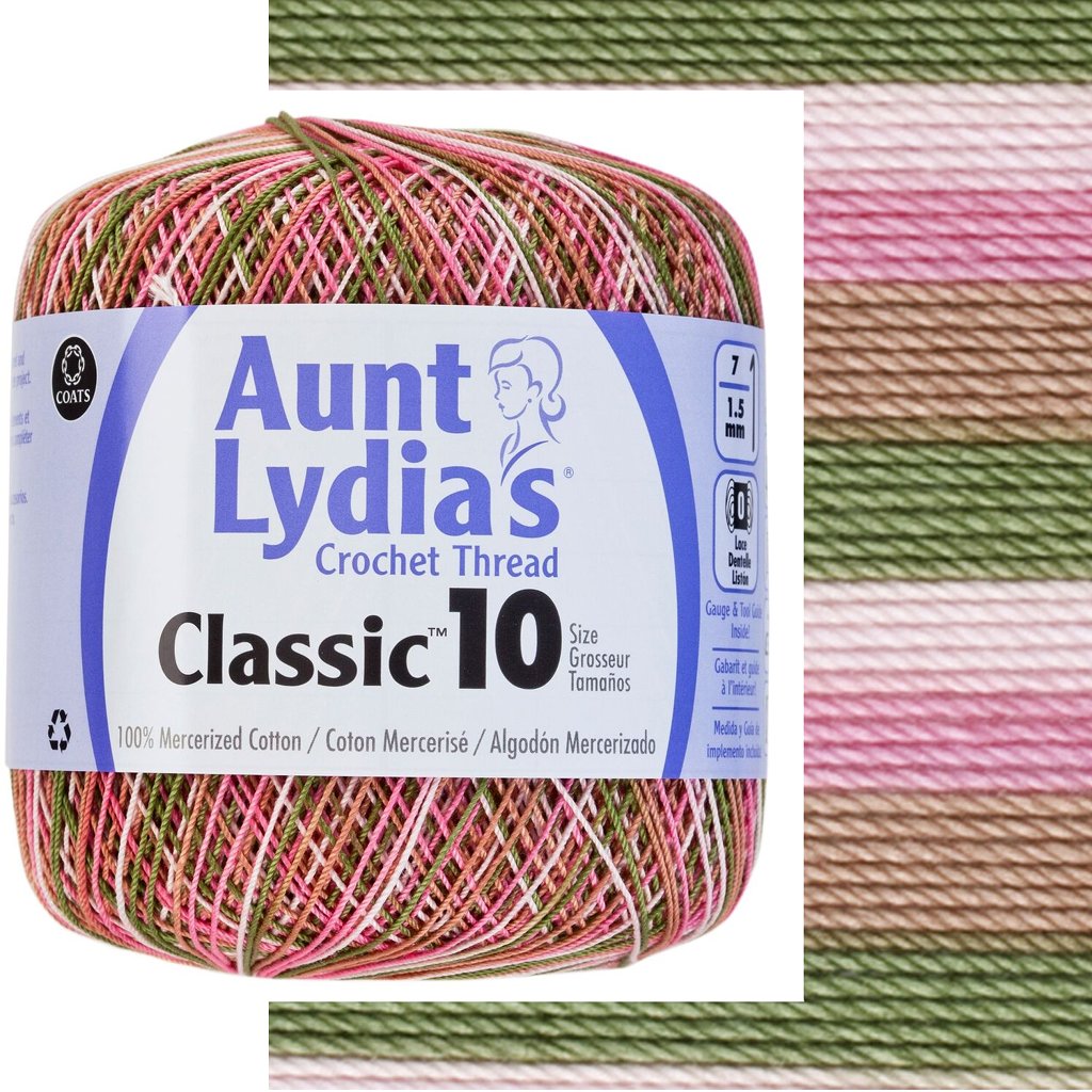 GOLDEN YELLOW Aunt Lydia/'s Classic Crochet Thread Size 10-350 yards