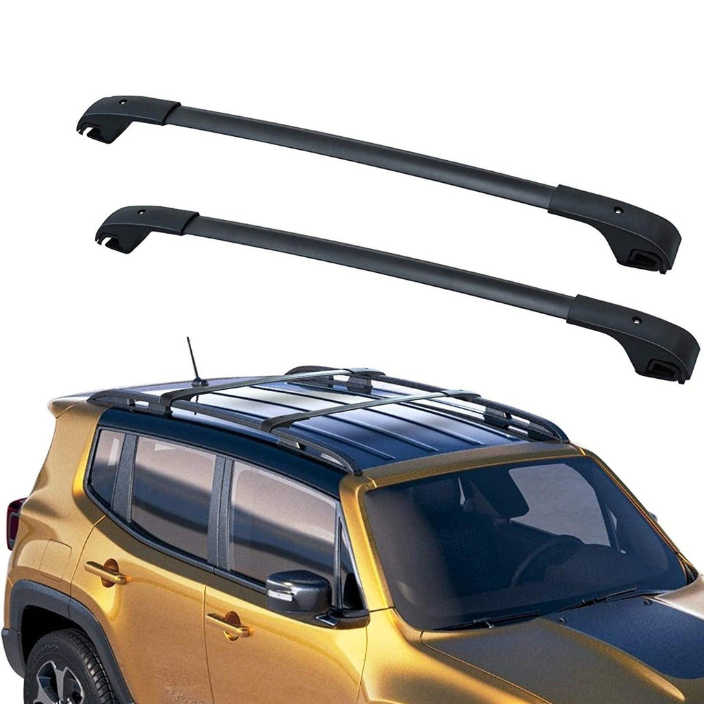 Cross Bars Roof Racks for 2015-2021 Jeep Renegade, Aluminum Luggage Cr – YITAMotor 2015 Jeep Renegade Roof Rack Cross Bars