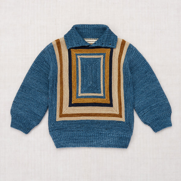 新色追加して再販 MishaPuff Landscape Sweater blue smoke