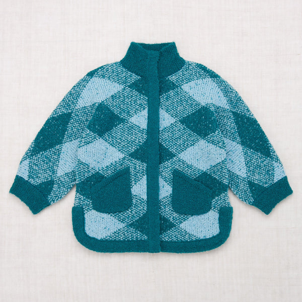 Plaid Boucle Poncho