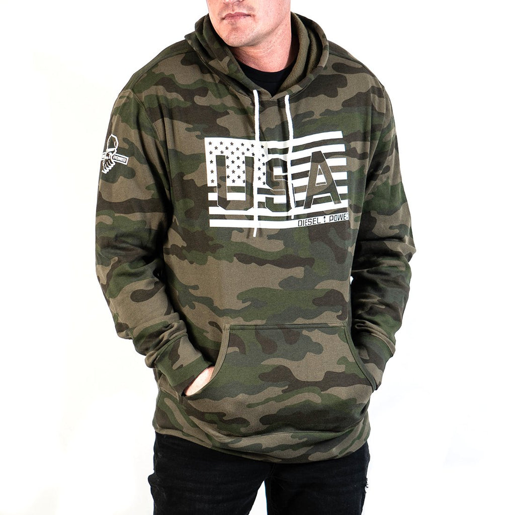 cotton camo hoodie