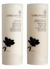 Living Nature Certified Natural Balancing Night Gel and Balancing Day Lotion