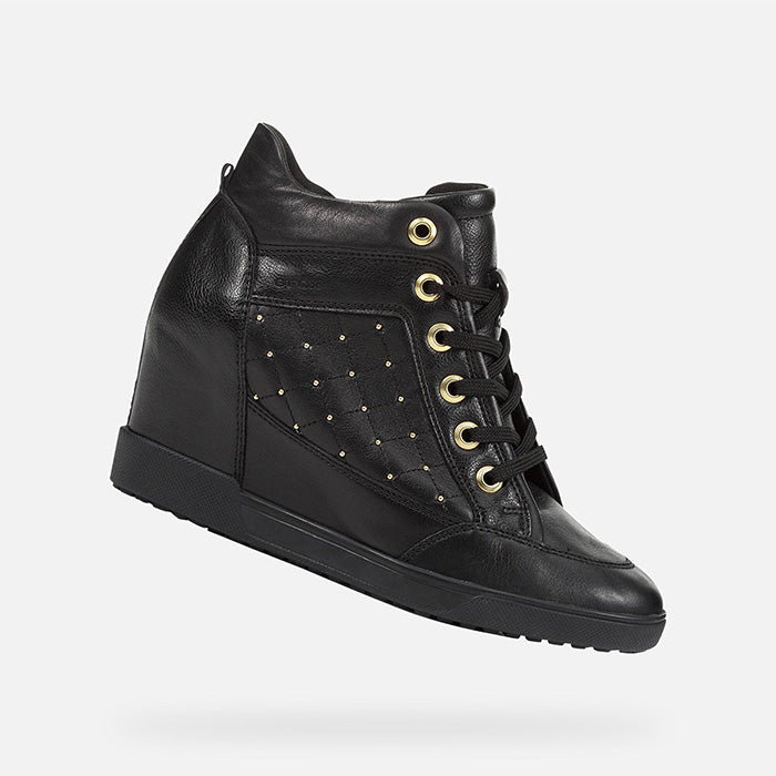 Geox Women Sneakers Carum |D84ASC08554| Black C9999 –