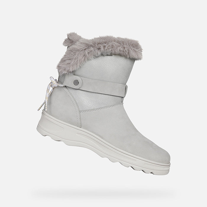 Geox Women Ankle Boots |D84AUC0322N| Grey Silver C1355 – MIXNYCSHOP