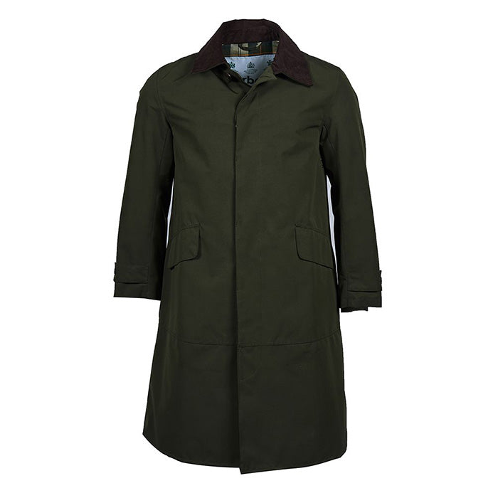 barbour single breasted coat