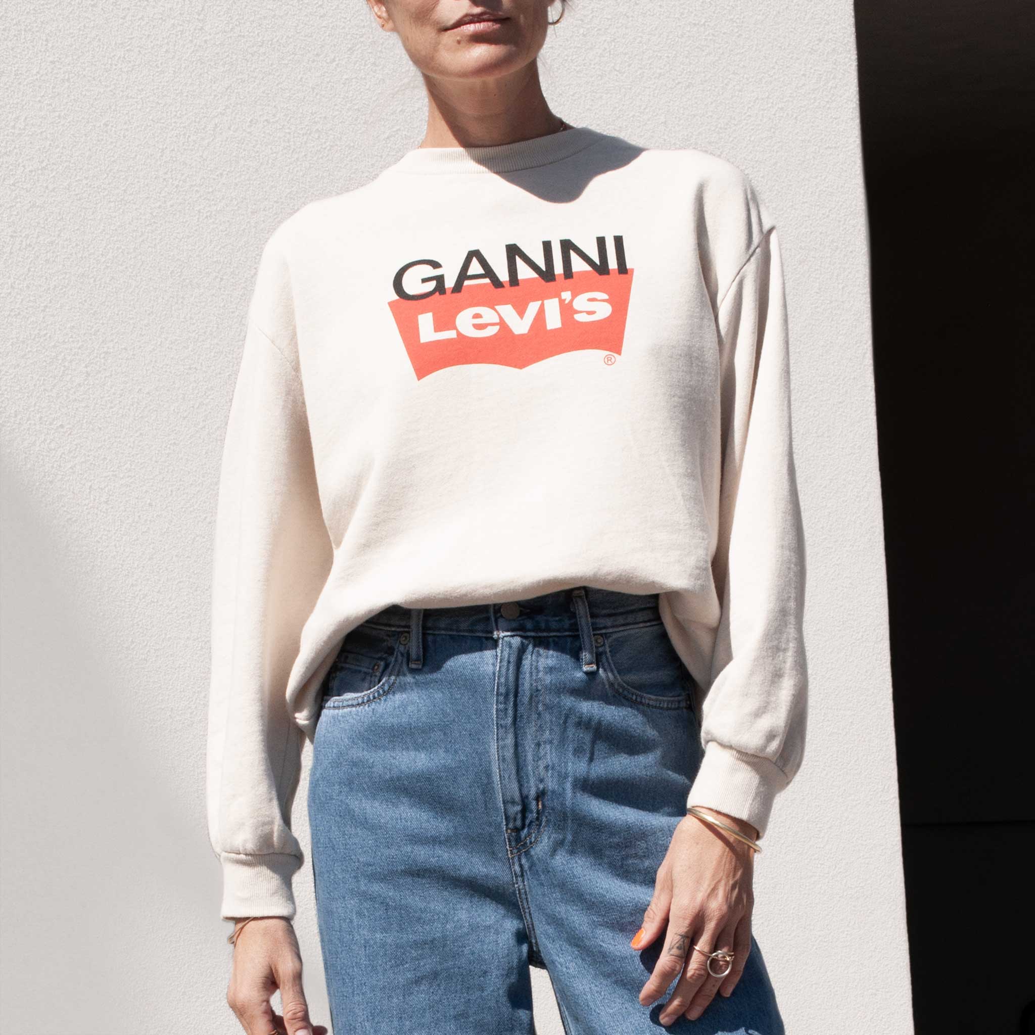 ganni levis sweatshirt