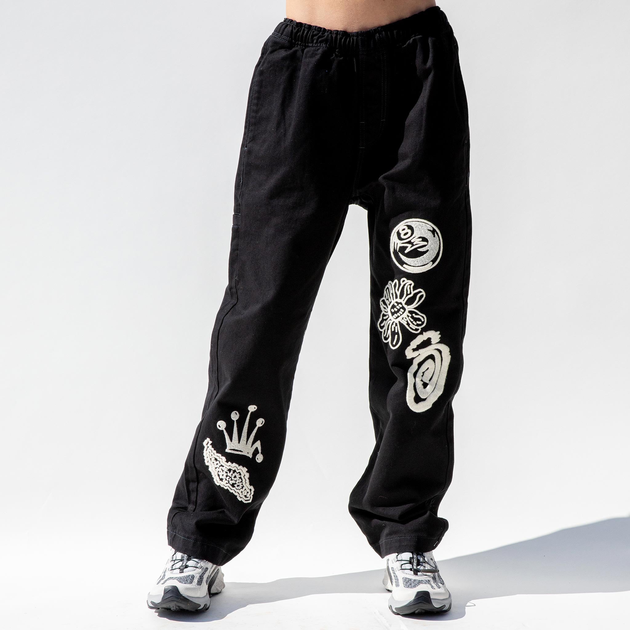 Stussy - Noma Icon Beach Pant - Washed Black | available at LCD