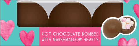Valentine's Hot Chocolate Bombes
