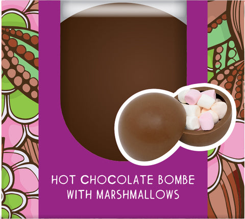 Hot Chocolate Marshmallow Bombe