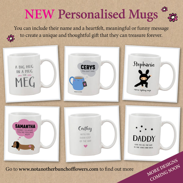 Personalised Get Well Gift Mugs