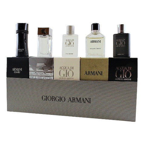 Onschuldig Krimpen Clan Giorgio Armani Variety 5 Piece Mini Gift Set For Men | PerfumeBox.com