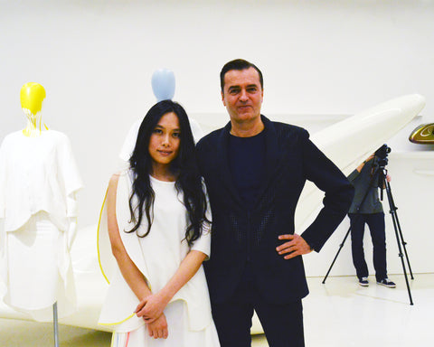 Designer Judy Wu w/ Patrik Schumacher at Zaha Hadid Gallery
