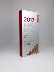acrylic and aluminium custom made award