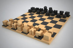 Bauhaus chess board