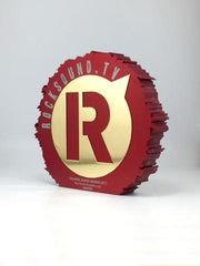 Roksound Tv award in red by creative awards
