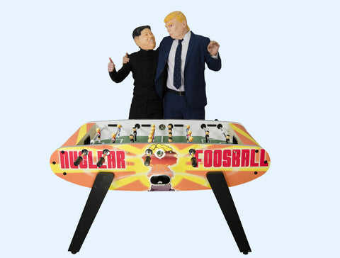 Donald Trump Kim Jong Un nuclear football table