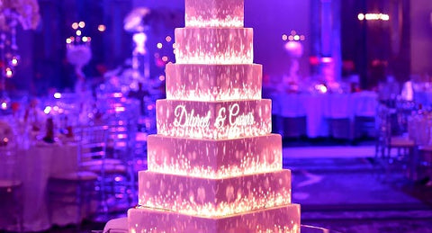 3D Projection Wedding Cake
