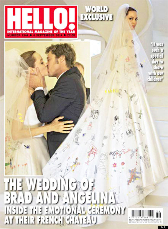 Brad Pitt's Tuxedo and Angelina Jolie's Wedding Dress
