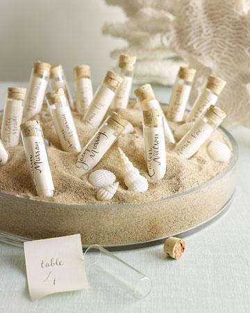 wedding favors in a bottle sand