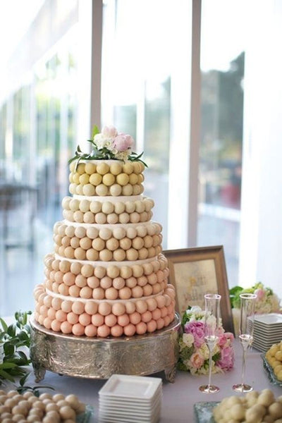 Yellow Cake Pop Wedding Cake