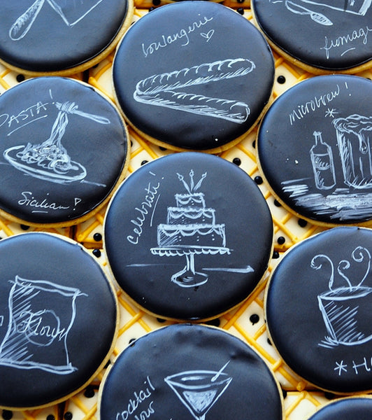 Chalkboard Wedding Cookies