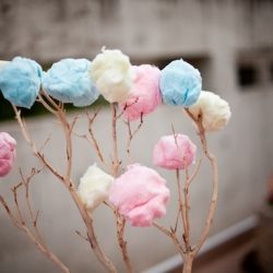 Cotton Candy Wedding Trees