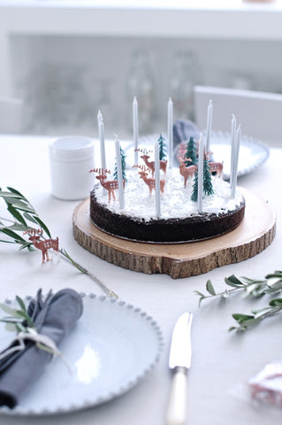 Woodland Animal Inspired Winter Wedding Cake Design