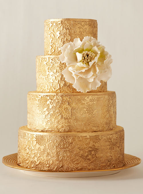 The Big Fat Jewish Wedding Gold Wedding Cake