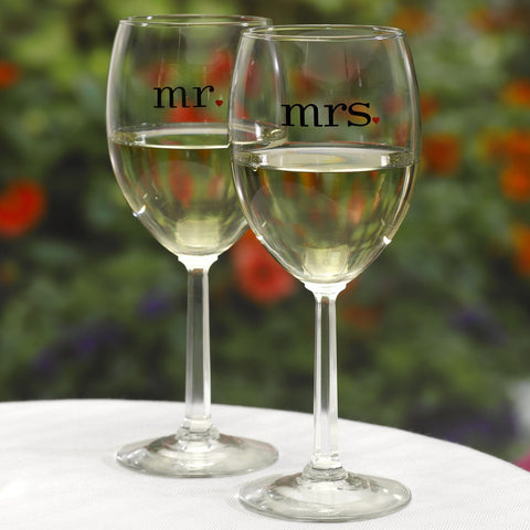 Mr and Mrs Glass Set