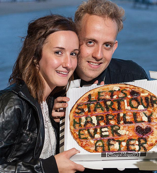 Pizza Proposal Idea - Let's Start our Happily Ever After