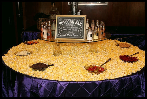 Popcorn Bar for Wedding Reception