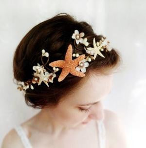 Starfish Beach Wedding Hair Accessory