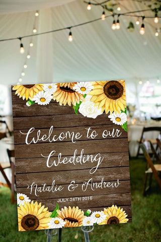 Sunflower Wedding Board