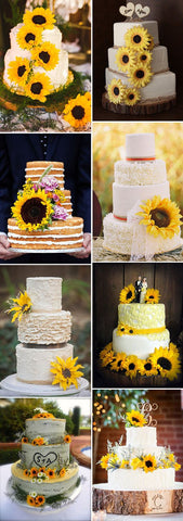 Sunflower Wedding Cakes