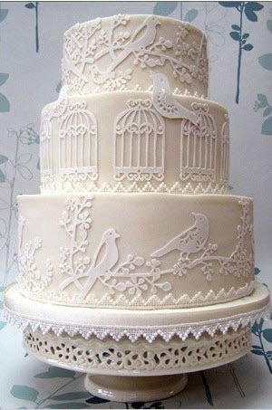 Love Bird Wedding Cake Idea
