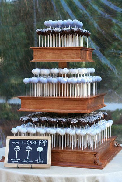 Modern Cake Pop Wedding Cake