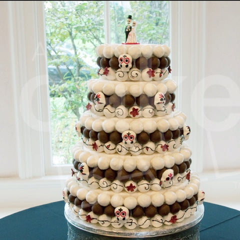Day of the Dead Cake Pop Wedding Cake