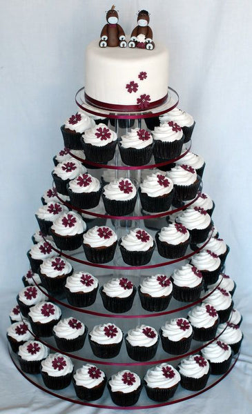 Multi-tiered Wedding Cupcake Tower