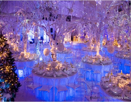 Winter Wedding Table Centerpieces