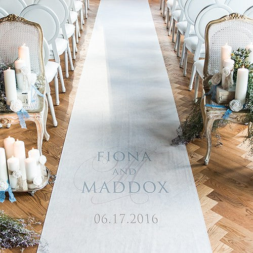 Contemporary Personalized Wedding Aisle Runner Candy Cake Weddings