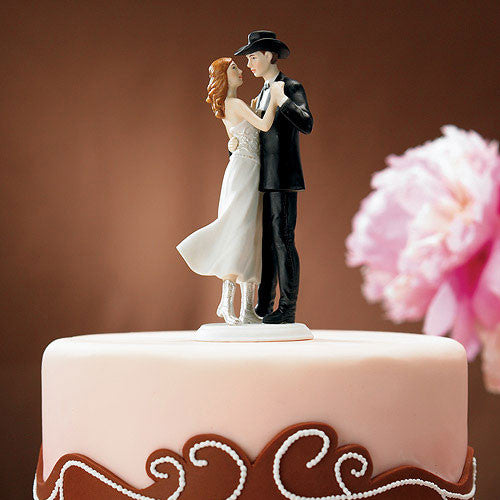 Cowboy S Sweet Western Embrace Wedding Cake Topper Candy Cake