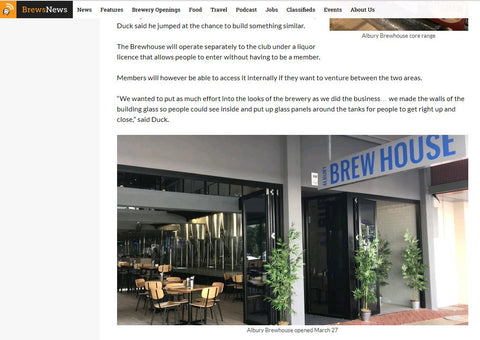 Brews News - Albury Brew House