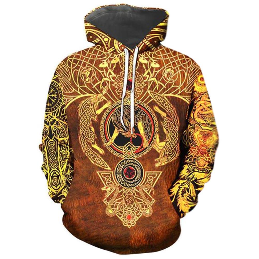 printed pullover hoodies